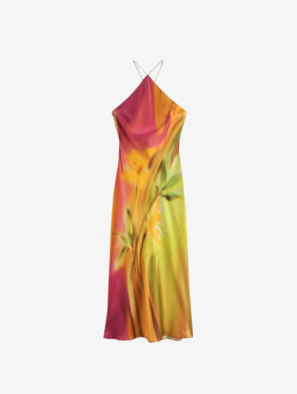 Tie-Dye Long Dress Bohemian Sleeveless