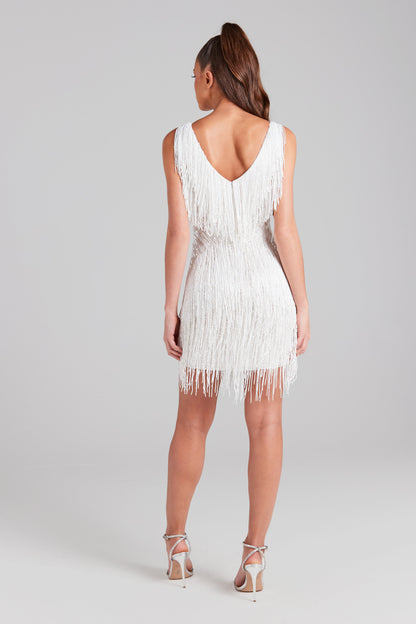 Vestido Fiesta Corto Flecos Lentejuelas Eloah