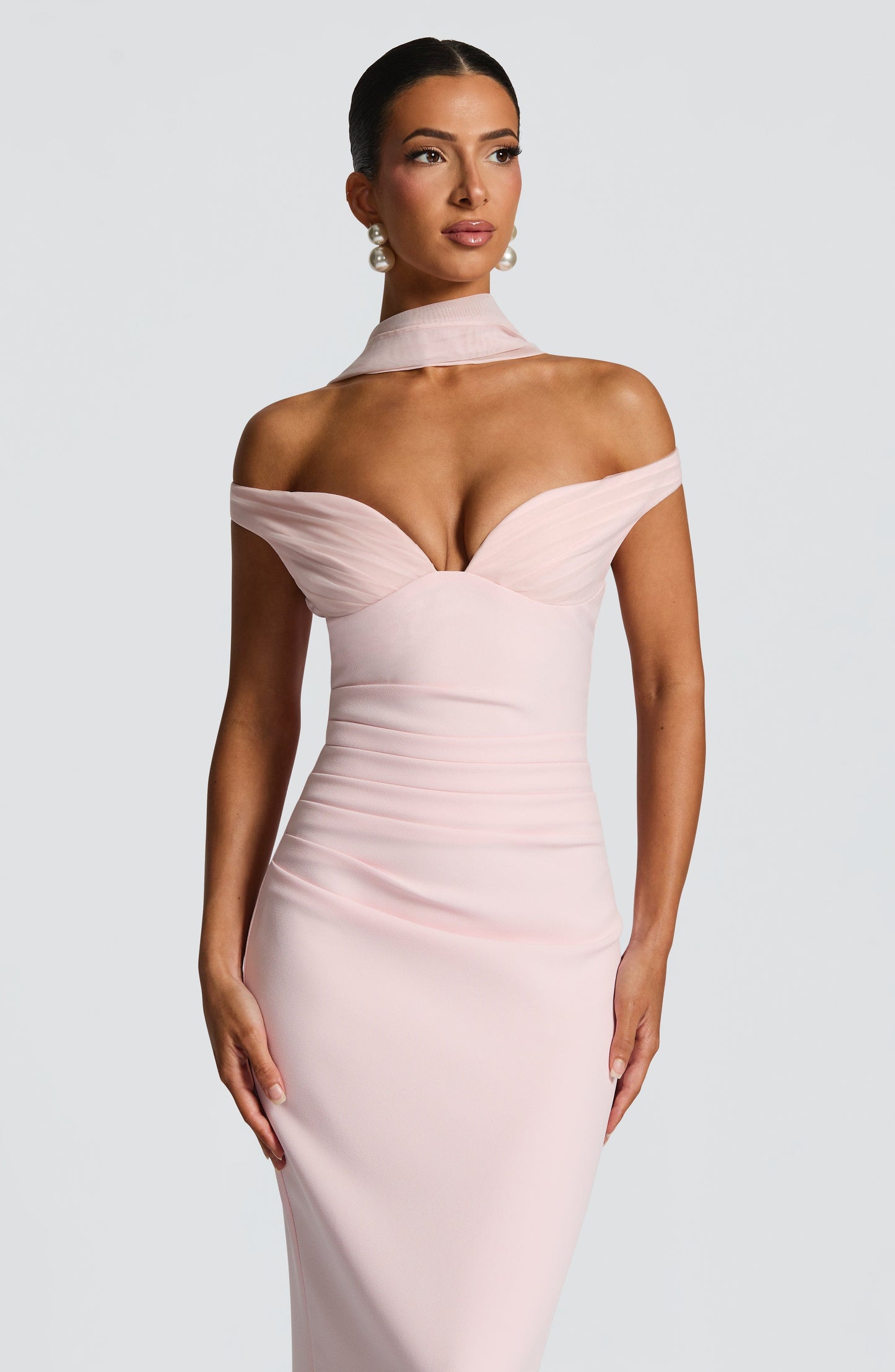 Vestido Largo Rosa Bardot Isabel