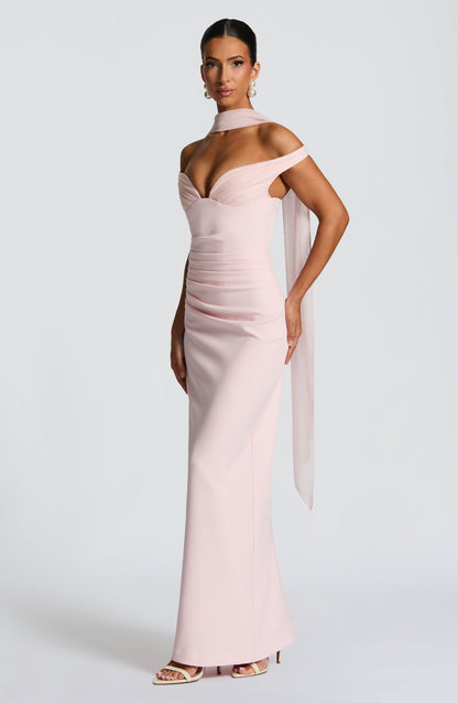 Vestido Largo Rosa Bardot Isabel