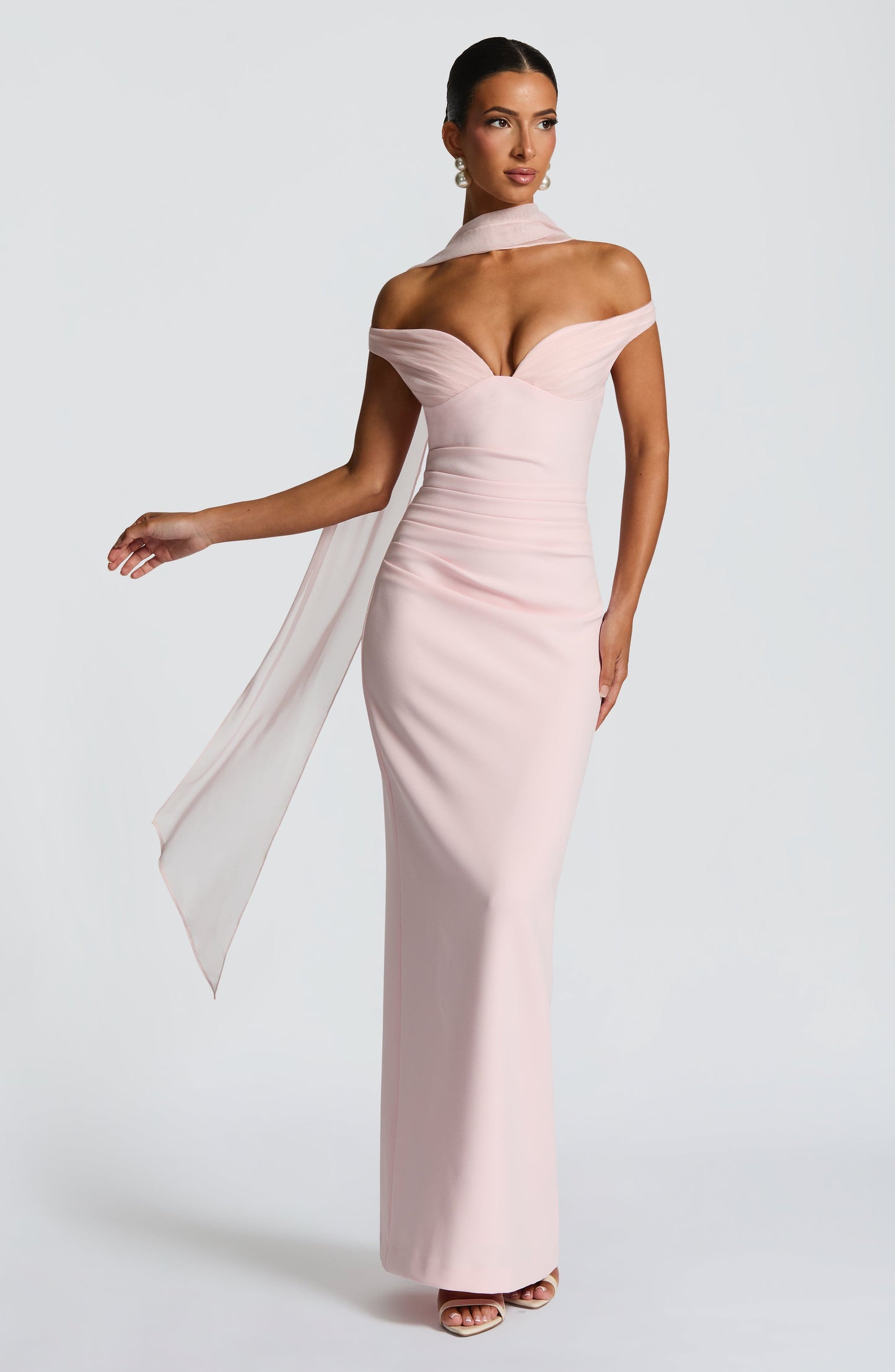 Vestido Largo Rosa Bardot Isabel
