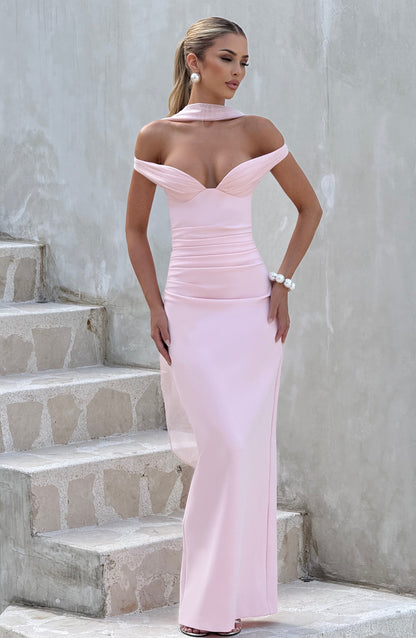 Vestido Largo Rosa Bardot Isabel