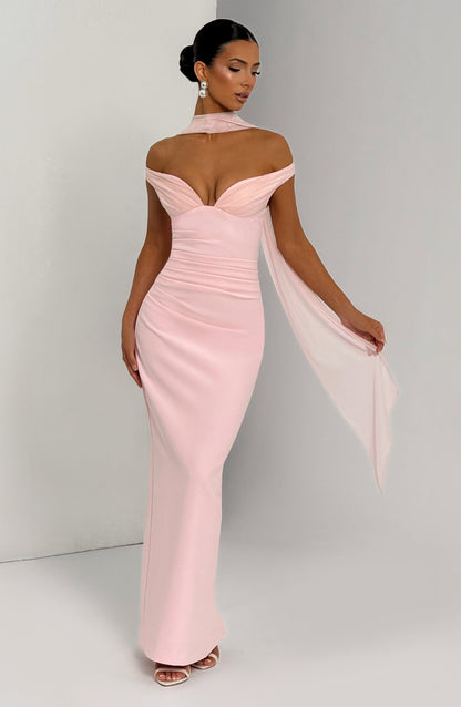 Vestido Largo Rosa Bardot Isabel