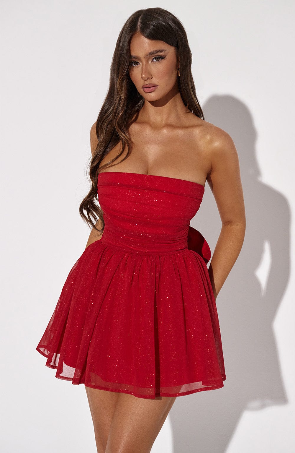 Vestido Mini Rojo Corsé Catalina