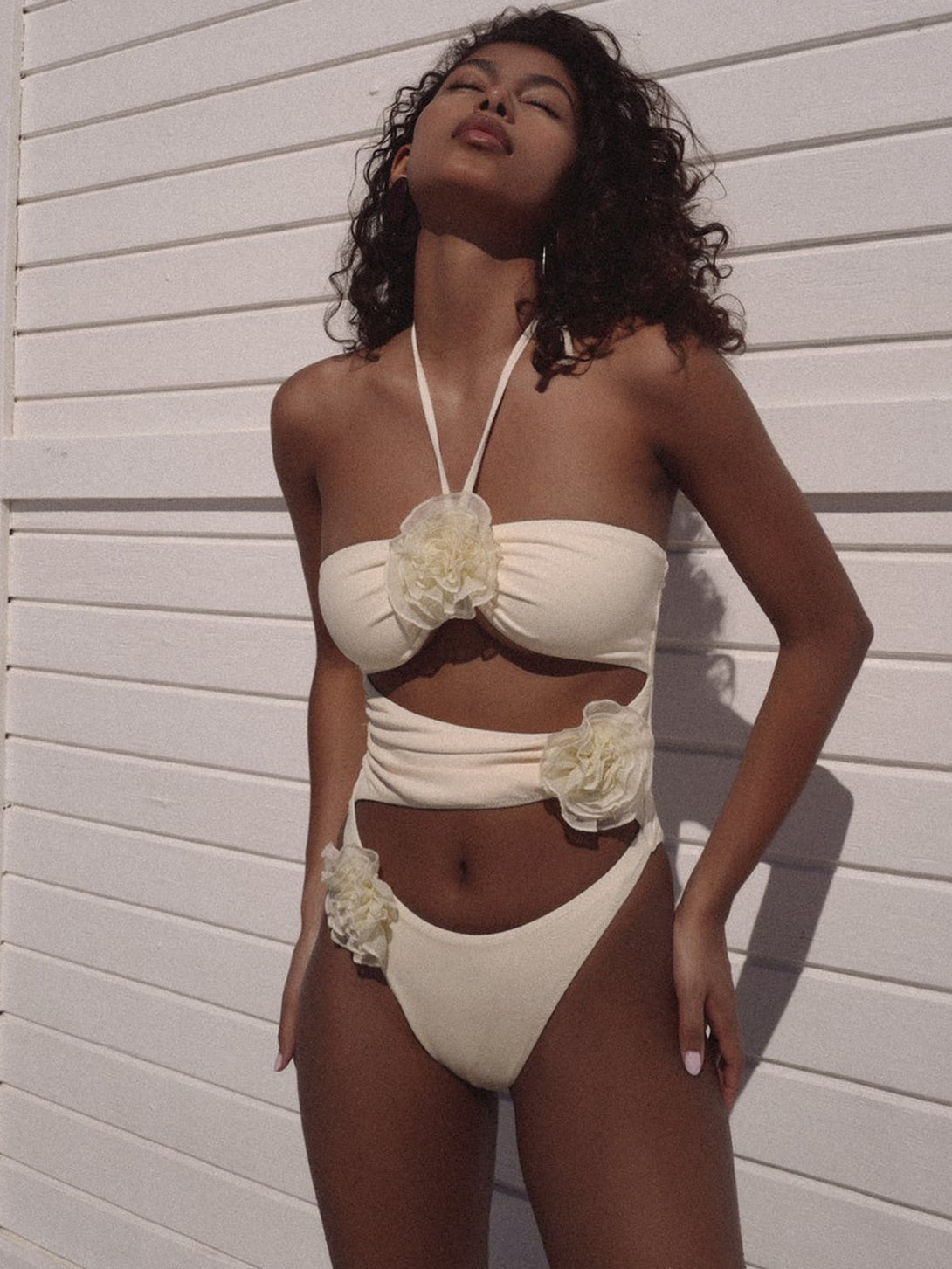 swimsuit in white