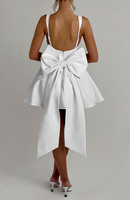 Vestido Mini Marfil Círculo Corsé Rita
