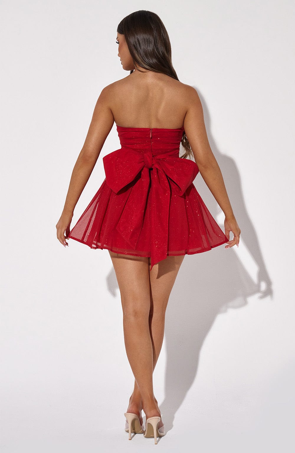 Vestido Mini Rojo Corsé Catalina
