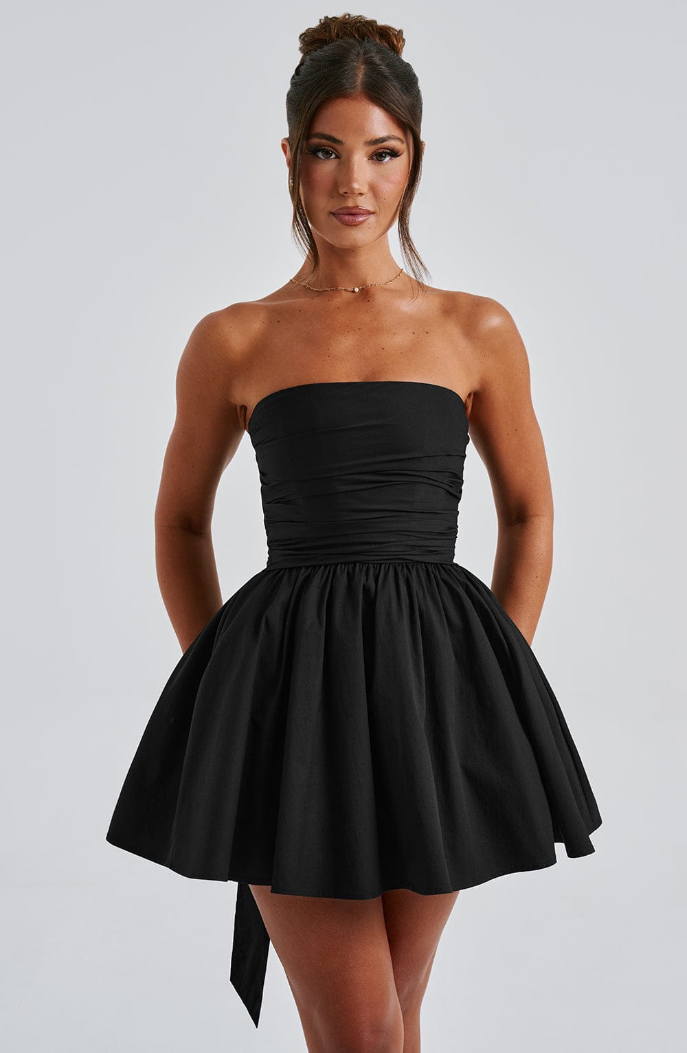 Vestido Mini Negro Corsé Catalina