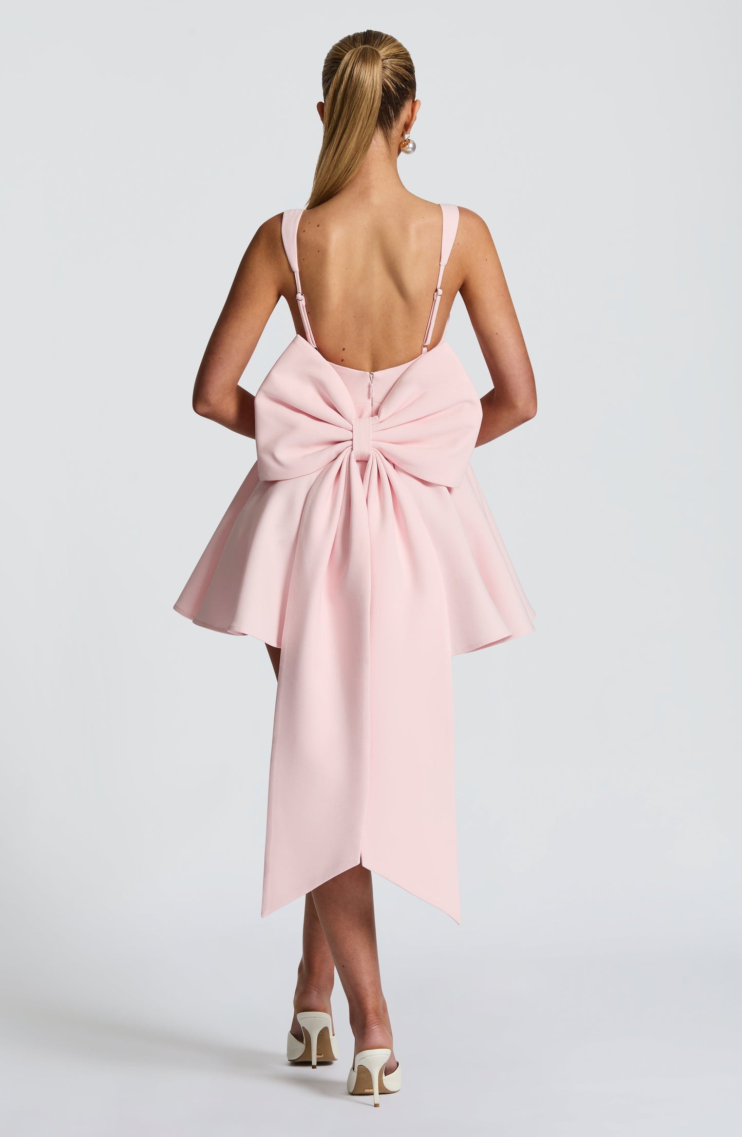 Vestido Mini Rosa Círculo Corsé Rita